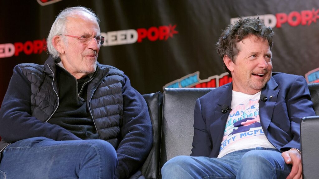 Michael J Fox and Christopher Lloyd